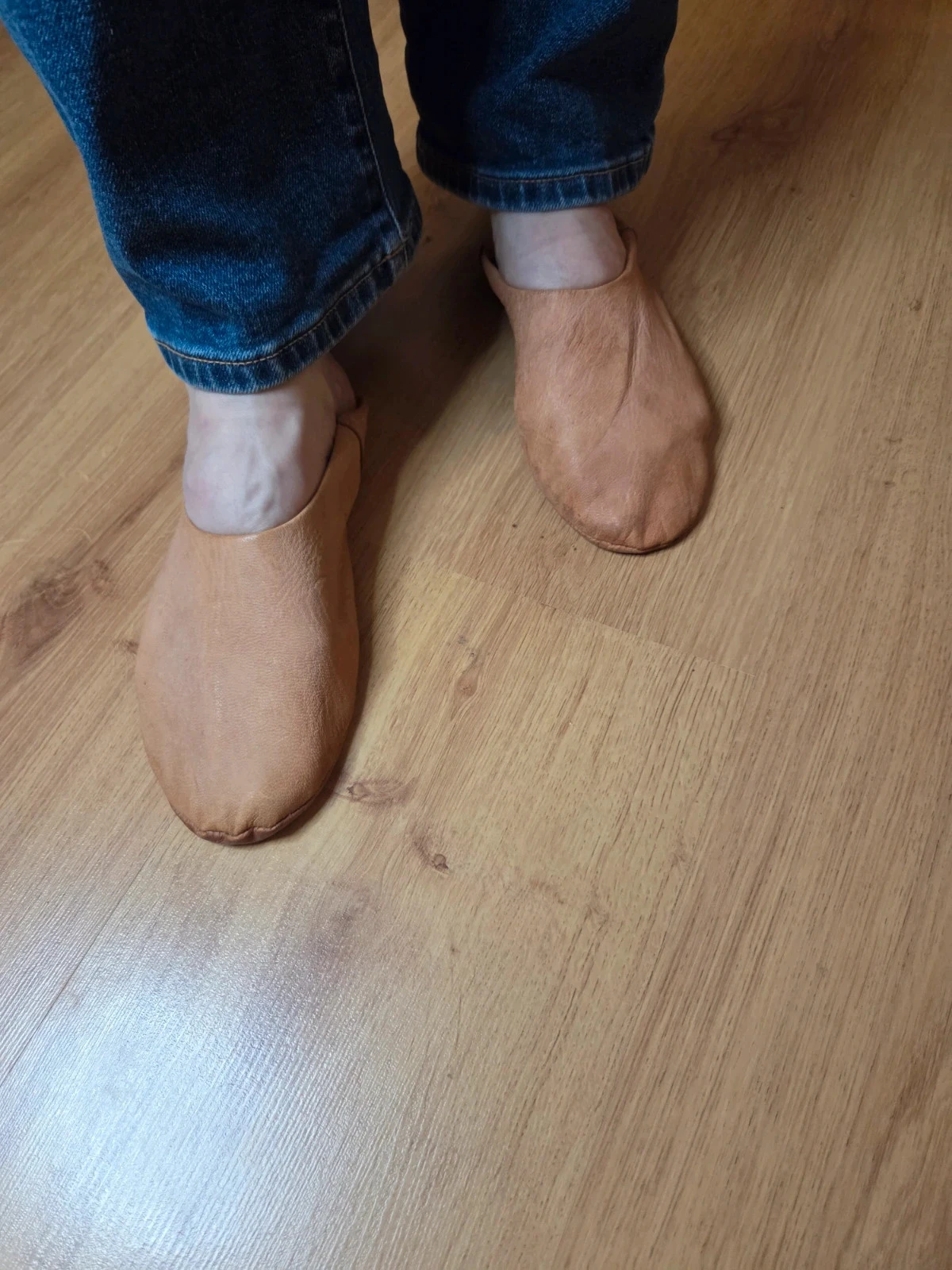 Beige leather Babouches 37 / 38 – photo 2